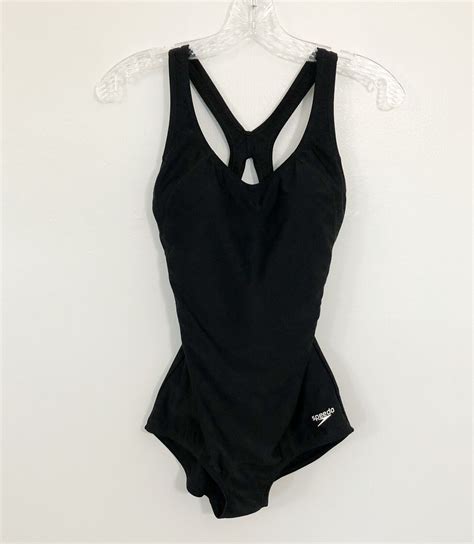 speedo black one piece swimsuit|speedo powerflex women's swimsuit.